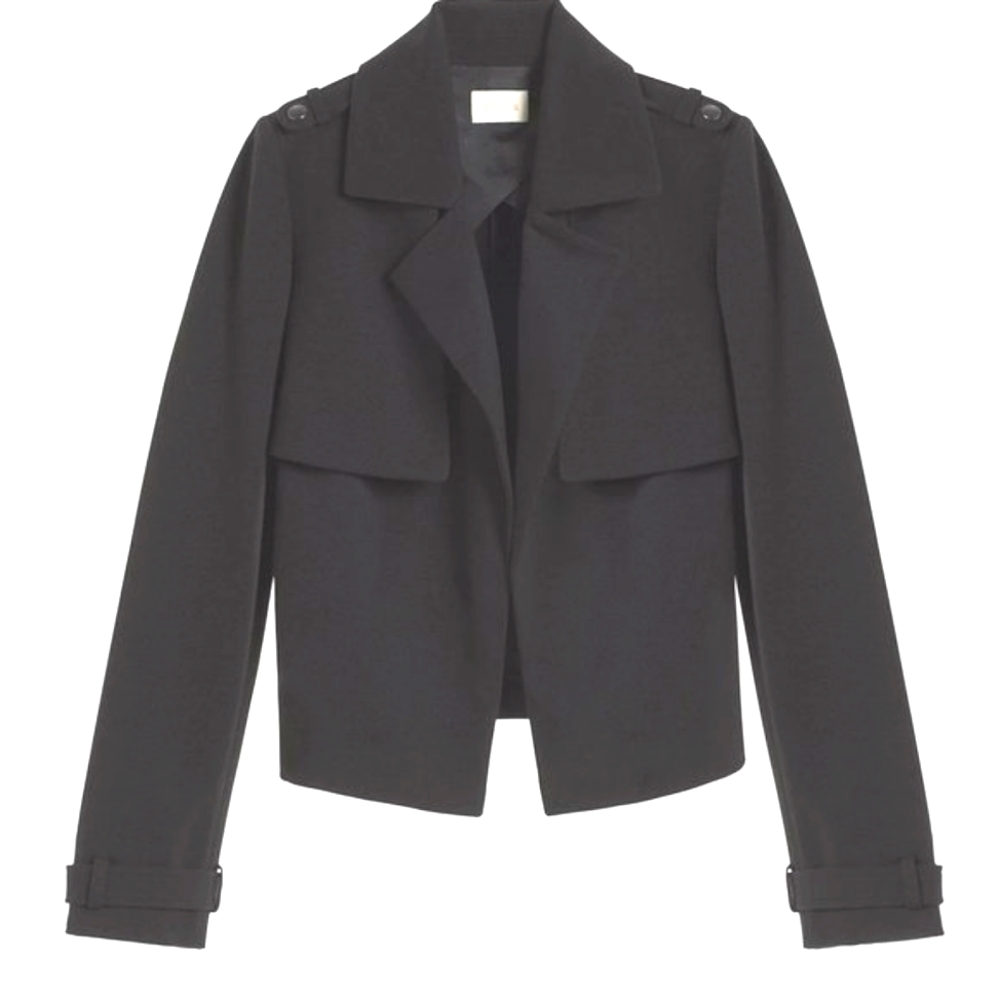 Chicos Cropped Trench Jacket - Picture 3 of 16